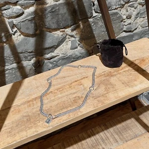 Hermès Sterling Silver Kelly Lock Curb Chain Necklace - Picture 1 of 15