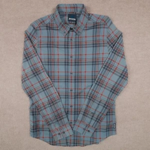 PrAna Granger Langarm Herren XS kariert blau Button Down Outdoor Lenzing Tencel - Bild 1 von 19