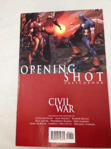 Cuaderno de bocetos de apertura de la Guerra Civil en estado bastante bueno Marvel Iron Man Avengers 2006 - Imagen 1 de 12