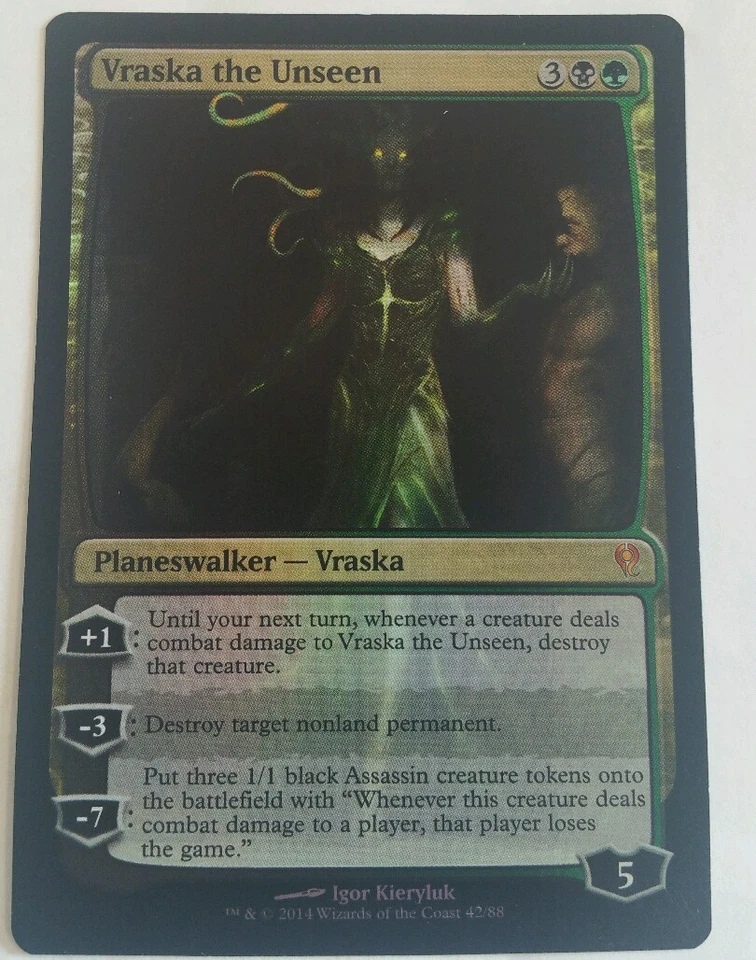 Magic the Gathering 4 x Vraska The Unseen Duel Deck Foil Playset Unplayed - Image 1 of 1