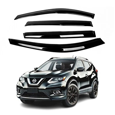 Fits for Nissan Rogue 2014-2020 Side Window Visor Sun Rain Deflector Guard Thick - Image 1 of 4