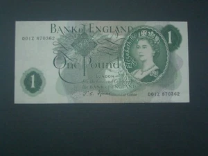 ** D01Z 'EF' £1 * British** Fforde 1967 Banknote****** - Picture 1 of 4