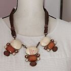 Cato Bubble Bib Rope Necklace Chunky Statement NWT