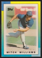 1990 Topps Major League Leaders Minis  #52 Mitch Williams Chicago Cubs
