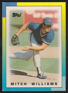 1990 Topps Major League Leaders Minis  #52 Mitch Williams Chicago Cubs