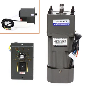 110V 1:50 AC Gear Motor Electric Motor Variable Speed Controller 0-27rpm 50K 90W - Picture 1 of 16