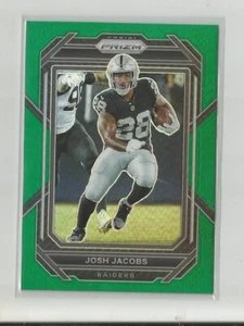 2022 Panini Prizm JOSH JACOBS Green Prizm - Picture 1 of 1