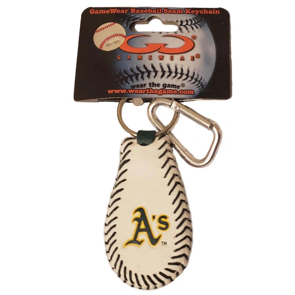 Oakland A's Classic Baseball Key Ring - Image 1 of 1