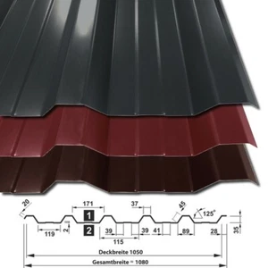 Trapezblech SONDERPOSTEN T35DR Dachblech Dachplatten Wellblech (15,88 €/m²) - Bild 1 von 18