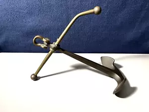 Vintage Solid Brass Anchor Beach House Nautical Decor Boat Yacht Ship Ornament - Picture 1 of 5
