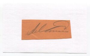 Del Ennis Signed Cut Index Card Autographed Baseball MLB Philadelphia Phillies