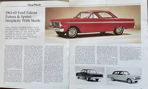 1961 1962 1963 1964 1965 FORD FALCON FUTURA & SPRINT 4 page Article - Bild 1 von 2