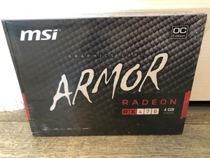 MSI Radeon RX 470 Armor  4GB GDDR5 PCI Express  GAMING Video Card