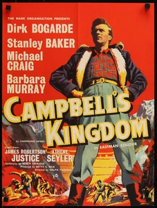 CAMPBELL'S KINGDOM POSTER 1958 STANLEY BAKER DIRK BOGARDE RARE - Picture 1 of 4