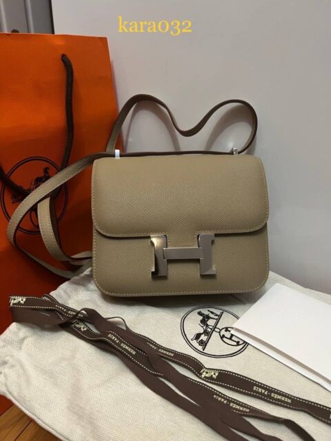 Hermès Constance Iii 24 Shoulder Bag In Violine Ostrich Leather in
