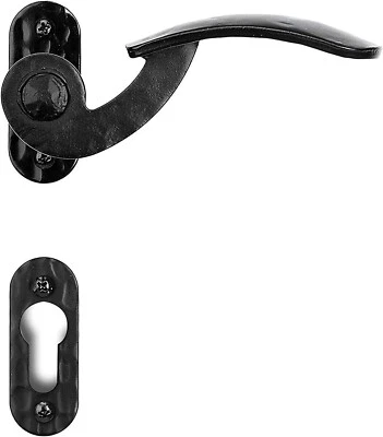 Maniglia Ovale ferramenta per porte Ferro Battuto Porta Giardino Sottile - Immagine 1 di 3