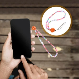Mobile Phone Straps Cell Wristlet Cellphone Lanyard Beaded Charm - Zdjęcie 1 z 12