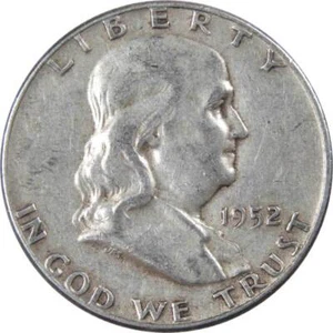 1952 Franklin Half Dollar AG About Good 90% Silver 50c US Coin Collectible - Picture 1 of 2