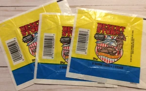 1991 Topps lote de 3 envolturas de cera Desert Storms sin tarjetas solo envoltorios - Imagen 1 de 2