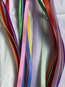 7mm Double Sided Satin Ribbon Mix Bundle 10 x 1 Metre Strands Mixed Colours - Picture 1 of 2