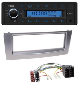 VDO AUX 1DIN MP3 USB Autoradio für Fiat Punto Grande Punto ab 05 grau - Bild 1 von 5