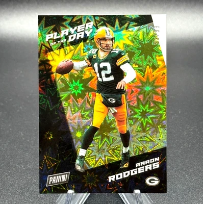 Aaron Rodgers 2021 Panini Player of the Day KABOOM! #'d 33/99 Green Bay Packers - Image 1 of 4