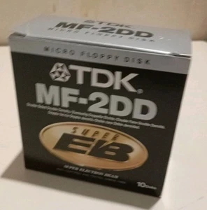 Disquettes TDK MF-2DD 3.5" SUPER Electron Beam – Neuf – 720Ko – Vintage - Photo 1/3