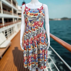 RETROSPEC'D Gigi 1950's Retro Dress - Bon Voyage - Size 10 - EUC - Picture 1 of 19