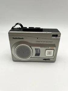 Vintage Radio Shack CTR-122 Sprachgesteuertes Kassettenrekorder Silber Handgerät - Bild 1 von 11