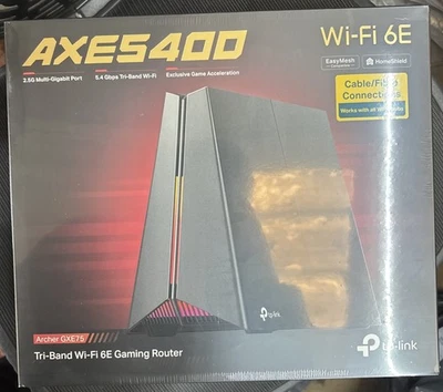 TP-Link Archer GXE75 Tri-Band WiFi 6E Gaming Router AXE5400Mbps 2.5G 6 GHz UK - Image 1 of 4