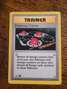 1. Edition Shadowless Pokemon Center! Base Set Trainer 85/102 LP  - Bild 1 von 5