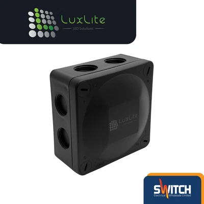 LUXLITE IP66 Outdoor Junction Box — Weatherproof Enclosure (Wiska-style)