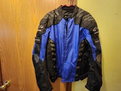 Joe Rocket Black and Blue Military Spec Motorcycle Jacket Size XL - Image 1 of 4