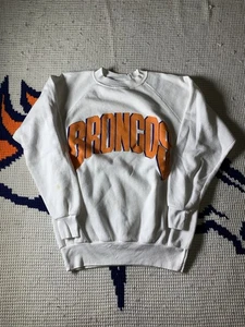 Sudadera Blanca Denver Broncos Vintage Años 80 Talla Mediana NFL!!!!! - Imagen 1 de 6