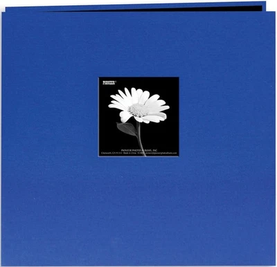 Capa de pano livro Pioneer álbum pós encadernado 12X12, azul cobalto - Imagem 1 de 2