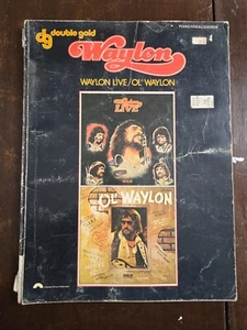 WAYLON JENNINGS Songbook Double Gold 1977 Waylon Live / Ol' Waylon 2 albums VG - Picture 1 of 10