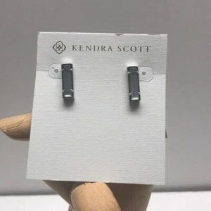 ๐ผ Kendra Scott ๐ผ Levi Bar Stud Pearl Earrings New AUTH ๐ผ C9#2 - Picture 1 of 5