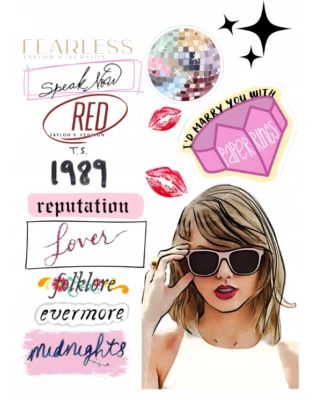 MARKENLOS Essbar Taylor Swift Musik 1989 Tour Party Tortenaufleger Torte Geburtstag TEXT