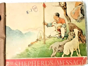 SELTENES BILDERGESCHICHTENBUCH: DIE BOTSCHAFT DES SCHÄFERS, KAOS JUNGE, SCHULMEISTER TUN - Bild 1 von 17
