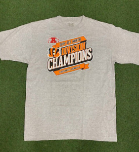 Reebok Cincinnati Bengals 2009 AFC North Division Champions T-Shirt New Small