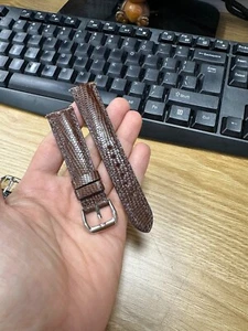 Echt Echt Echtes Eidechsenhaut Leder Uhrenarmband Band 10...17 18 19 20 21 22 23 26 mm - Bild 1 von 10