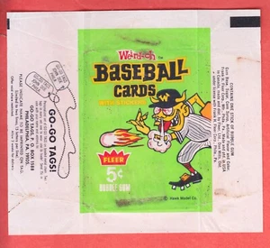 1966 FLEER WEIRD-OHS BASEBALL 5c WRAPPER EX - Picture 1 of 1
