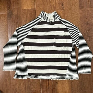 NWT Free People We The Free Punk Playful Tee Medium Shirt Top Long Sleeve Cotton - Picture 1 of 11