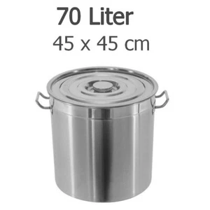Edelstahl 70 L Kochtopf Gastronomie Küche Topf Gastrotopf Suppentopf Gastro B-Wa - Bild 1 von 9