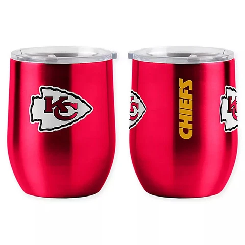 Kansas City Chiefs NFL 16 oz Ultra Curved Stemless Tumbler Cover