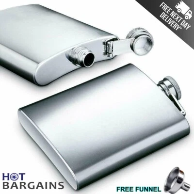 Stainless Steel Hip Flask for Whisky Alcohol Pocket Drink Bottle up 18oz  - Image 1 of 4