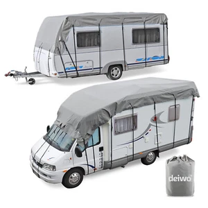 Wohnwagen Wohnmobil Reisemobil Schutzdach Dachschutzplane Schutzhülle 9x3m grau - Bild 1 von 10