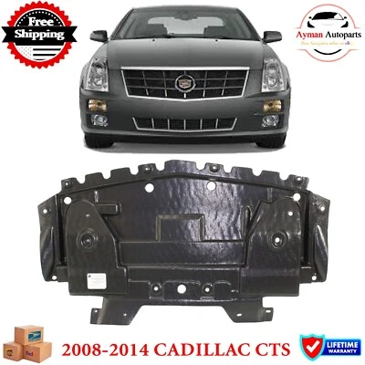 For 2008-2014 CADILLAC CTS Under Cover Air Deflector Front Engine Splash Shield Foto 1 de 4