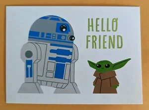 Star Wars (Hello Friend) Greeting Card. (+envelope) - Picture 1 of 5