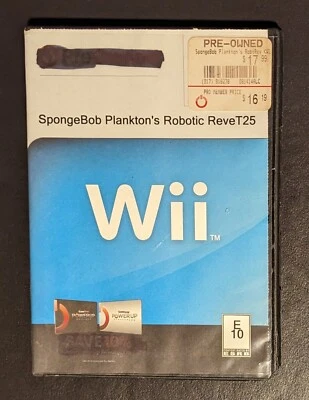 Nintendo Wii Disc Only TESTED SpongeBob SquarePants: Plankton's Robotic Revenge - Image 1 of 4
